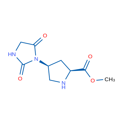 Methyl (2S,4S)-4-(2,5-dioxoimidazolidin-1-yl)pyrrolidine-2-carboxylate 1g