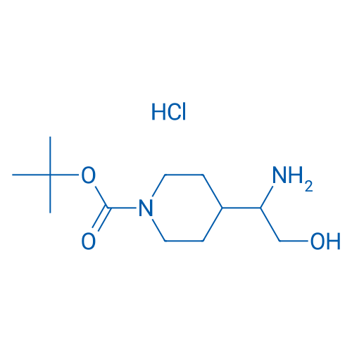 tert-Butyl 4-(1-amino-2-hydroxyethyl)piperidine-1-carboxylate hydrochloride 100mg