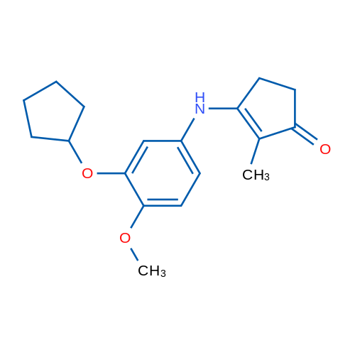 3-((3-(Cyclopentyloxy)-4-methoxyphenyl)amino)-2-methylcyclopent-2-enone 1g