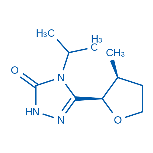 4-Isopropyl-5-((2R,3S)-3-methyltetrahydrofuran-2-yl)-2,4-dihydro-3H-1,2,4-triazol-3-one 250mg