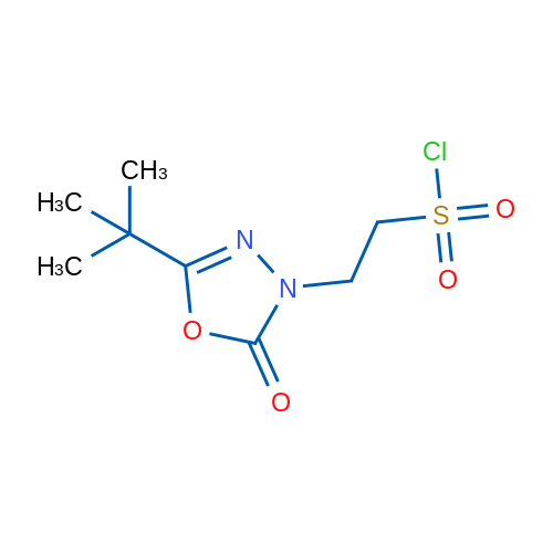 2-(5-tert-Butyl-2-oxo-2,3-dihydro-1,3,4-oxadiazol-3-yl)ethane-1-sulfonyl chloride 1g