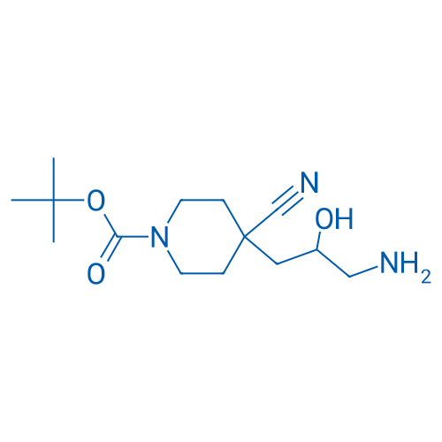tert-Butyl 4-(3-amino-2-hydroxypropyl)-4-cyanopiperidine-1-carboxylate 1g
