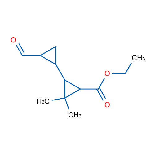 Ethyl 3-(2-formylcyclopropyl)-2,2-dimethylcyclopropane-1-carboxylate 1g