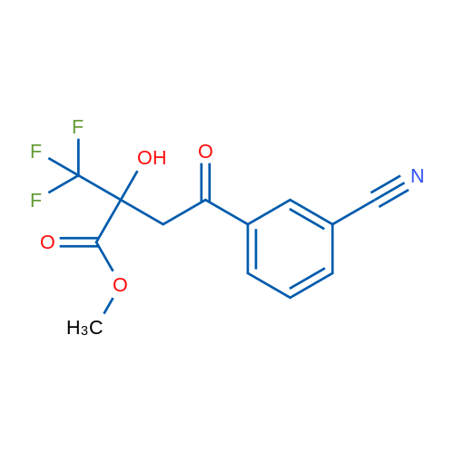 Methyl 4-(3-cyanophenyl)-2-hydroxy-4-oxo-2-(trifluoromethyl)butanoate 1g