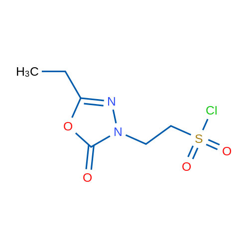 2-(5-Ethyl-2-oxo-2,3-dihydro-1,3,4-oxadiazol-3-yl)ethane-1-sulfonyl chloride 1g