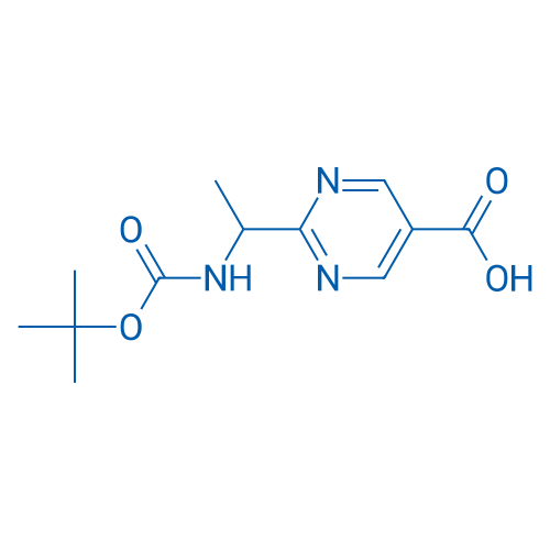 2-(1-((tert-Butoxycarbonyl)amino)ethyl)pyrimidine-5-carboxylic acid 1g