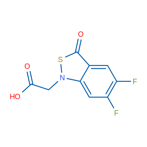 2-(5,6-Difluoro-3-oxo-1,3-dihydro-2,1-benzothiazol-1-yl)acetic acid 1g