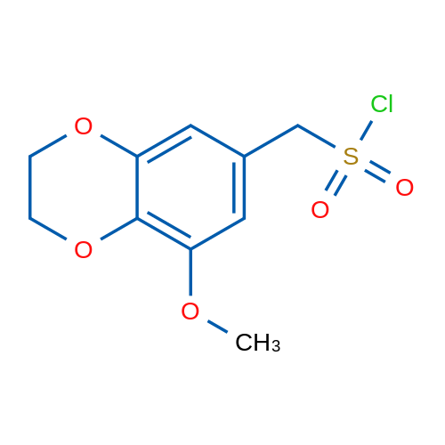 (8-Methoxy-2,3-dihydro-1,4-benzodioxin-6-yl)methanesulfonyl chloride 1g