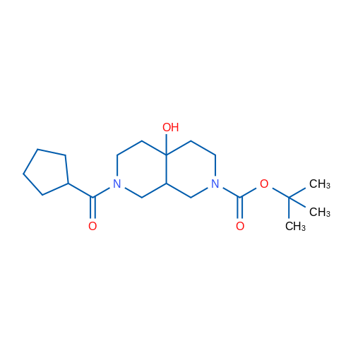 tert-Butyl 7-(cyclopentylcarbonyl)-4a-hydroxyoctahydro-2,7-naphthyridine-2(1h)-carboxylate 1g