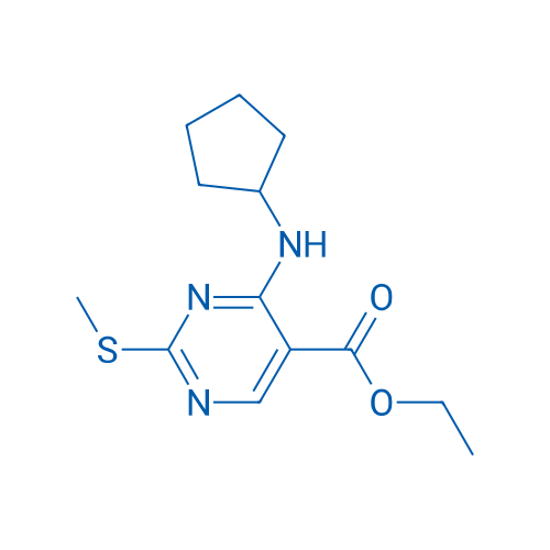 Ethyl 4-(cyclopentylamino)-2-(methylthio)pyrimidine-5-carboxylate 100mg
