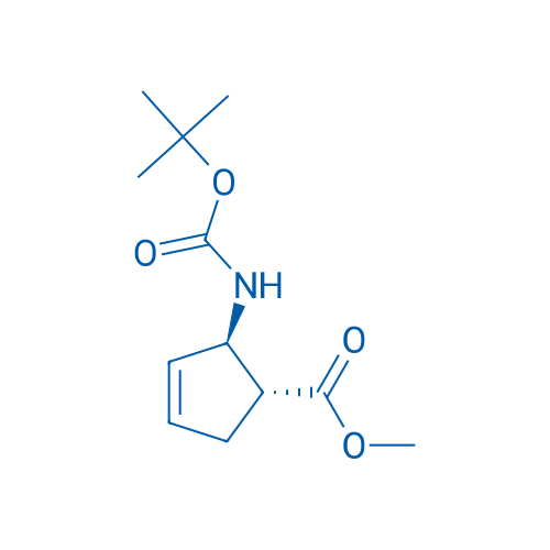 Trans-2-tert-butoxycarbonylamino-cyclopent-3-enecarboxylic acid methyl ester 250mg
