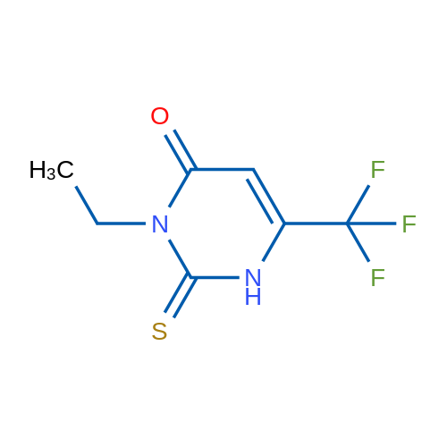 3-Ethyl-2-sulfanylidene-6-(trifluoromethyl)-1,2,3,4-tetrahydropyrimidin-4-one 1g