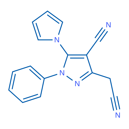 3-(Cyanomethyl)-1-phenyl-5-(1H-pyrrol-1-yl)-1H-pyrazole-4-carbonitrile 1g