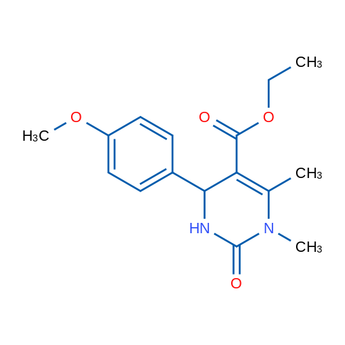 Ethyl 4-(4-methoxyphenyl)-1,6-dimethyl-2-oxo-1,2,3,4-tetrahydropyrimidine-5-carboxylate 1g