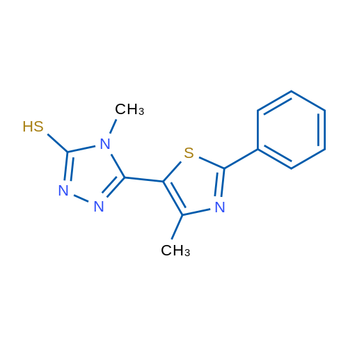 4-Methyl-5-(4-methyl-2-phenyl-1,3-thiazol-5-yl)-4H-1,2,4-triazole-3-thiol 1g