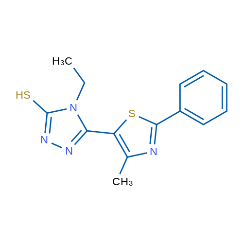 4-Ethyl-5-(4-methyl-2-phenyl-1,3-thiazol-5-yl)-4H-1,2,4-triazole-3-thiol 1g
