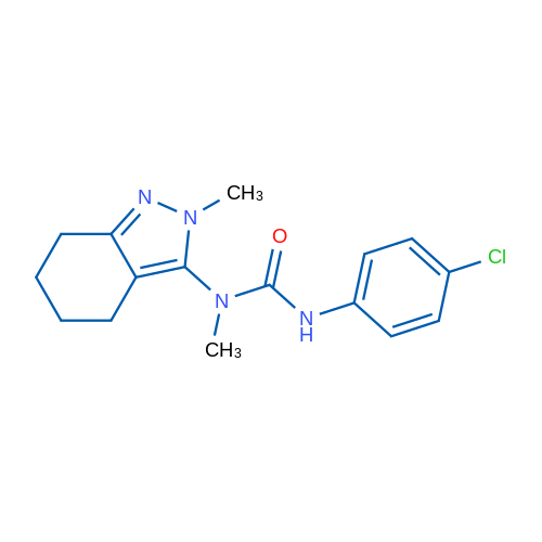 1-(4-Chlorophenyl)-3-methyl-3-(2-methyl-4,5,6,7-tetrahydro-2H-indazol-3-yl)urea 1g