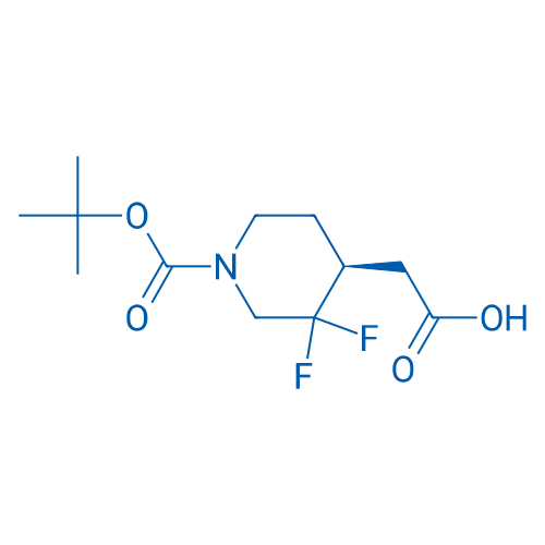 (S)-2-(1-(tert-Butoxycarbonyl)-3,3-difluoropiperidin-4-yl)acetic acid 250mg