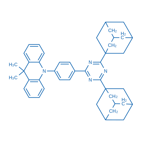 10-(4-(4,6-Di(adamantan-1-yl)-1,3,5-triazin-2-yl)phenyl)-9,9-dimethyl-9,10-dihydroacridine 100mg