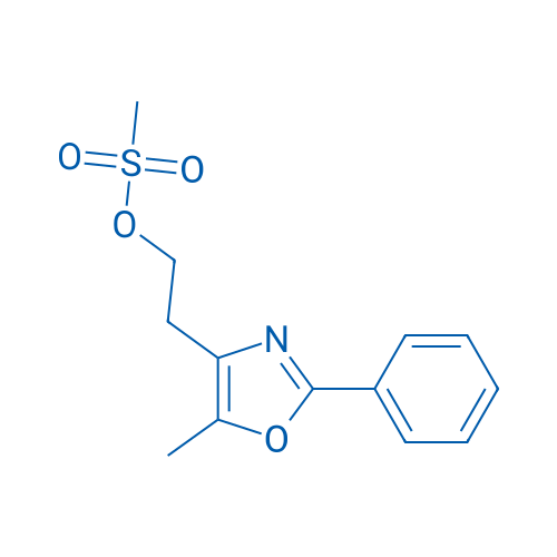 Methanesulfonic acid 2-(5-methyl-2-phenyloxazol-4-yl)ethyl ester 250mg