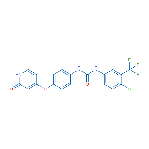1-(4-Chloro-3-(trifluoromethyl)phenyl)-3-(4-((2-oxo-1,2-dihydropyridin-4-yl)oxy)phenyl)urea 1g