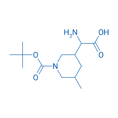 2-Amino-2-(1-(tert-butoxycarbonyl)-5-methylpiperidin-3-yl)acetic acid 250mg