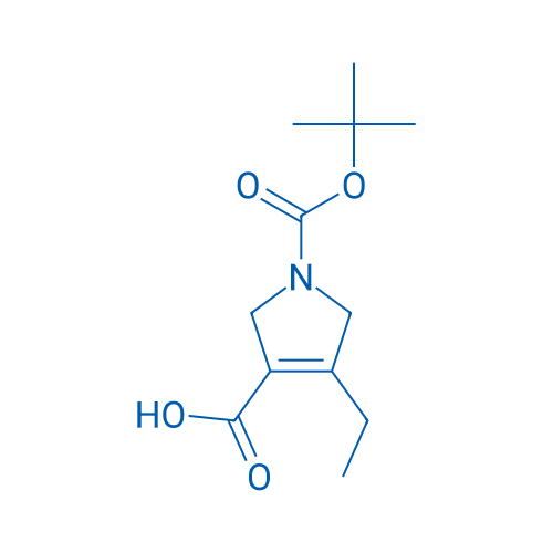1-(tert-Butoxycarbonyl)-4-ethyl-2,5-dihydro-1H-pyrrole-3-carboxylic acid 250mg