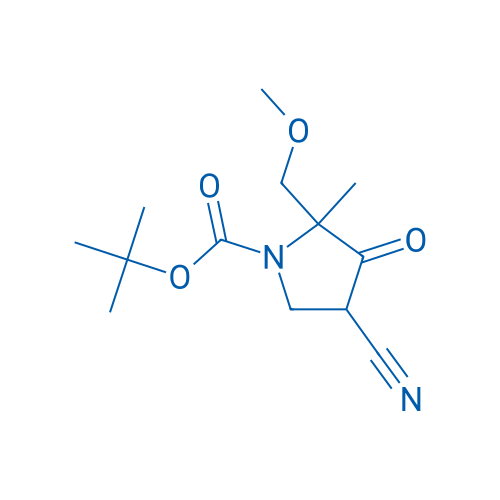 tert-Butyl 4-cyano-2-(methoxymethyl)-2-methyl-3-oxopyrrolidine-1-carboxylate 100mg