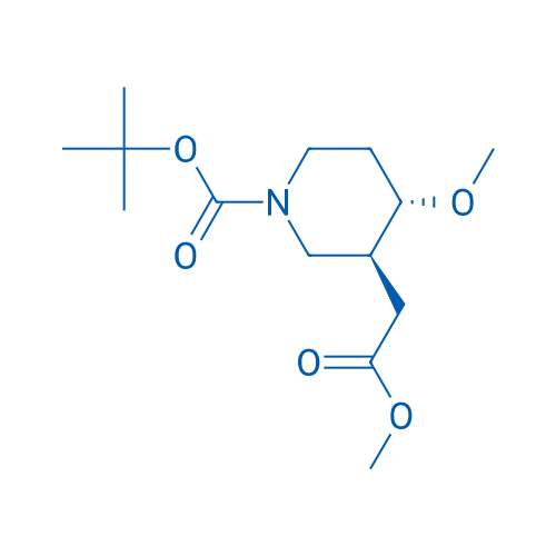 tert-Butyl (3S,4S)-4-methoxy-3-(2-methoxy-2-oxoethyl)piperidine-1-carboxylate 100mg