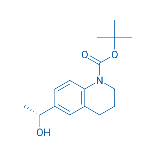 tert-Butyl (R)-6-(1-hydroxyethyl)-3,4-dihydroquinoline-1(2H)-carboxylate 250mg