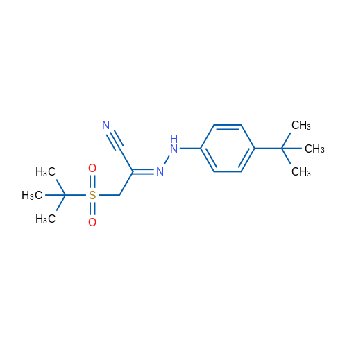 (E)-N-(4-tert-Butylphenyl)-1-(2-methylpropane-2-sulfonyl)methanecarbohydrazonoyl cyanide 1g