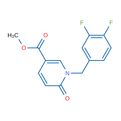 Methyl 1-(3,4-difluorobenzyl)-6-oxo-1,6-dihydropyridine-3-carboxylate 1g