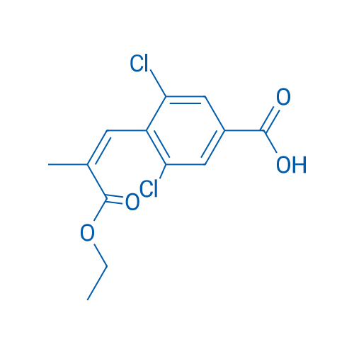 (Z)-3,5-Dichloro-4-(3-ethoxy-2-methyl-3-oxoprop-1-en-1-yl)benzoic acid 100mg