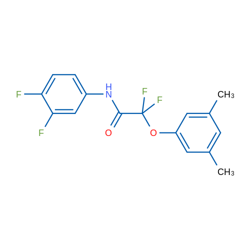 N-(3,4-Difluorophenyl)-2-(3,5-dimethylphenoxy)-2,2-difluoroacetamide 1g