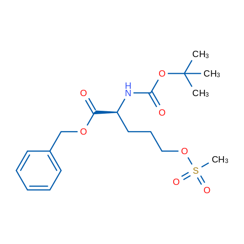 (S)-Benzyl 2-((tert-butoxycarbonyl)amino)-5-((methylsulfonyl)oxy)pentanoate 1g