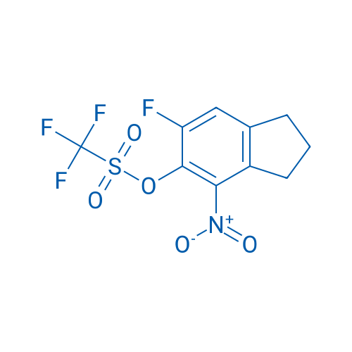 6-Fluoro-4-nitro-2,3-dihydro-1H-inden-5-yl trifluoromethanesulfonate 100mg