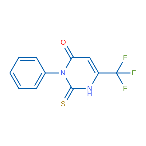 3-Phenyl-2-sulfanylidene-6-(trifluoromethyl)-1,2,3,4-tetrahydropyrimidin-4-one 1g
