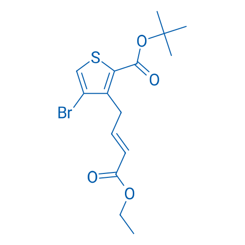 (E)-tert-Butyl 4-bromo-3-(4-ethoxy-4-oxobut-2-en-1-yl)thiophene-2-carboxylate 100mg