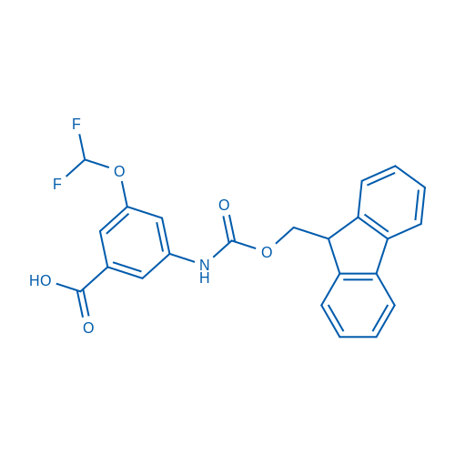 3-((((9H-Fluoren-9-yl)methoxy)carbonyl)amino)-5-(difluoromethoxy)benzoic acid 100mg