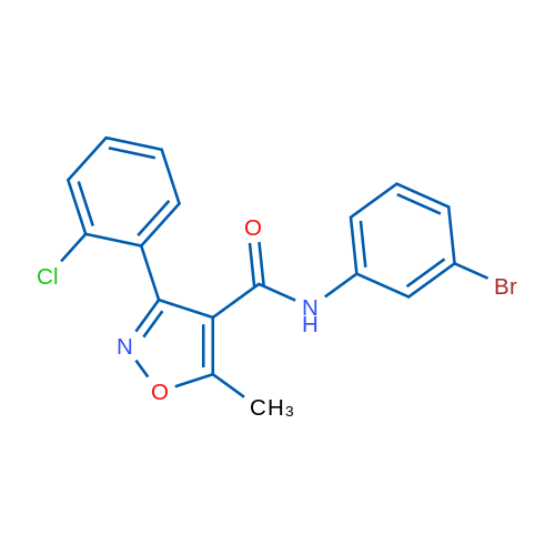 N-(3-Bromophenyl)-3-(2-chlorophenyl)-5-methyl-1,2-oxazole-4-carboxamide 1g