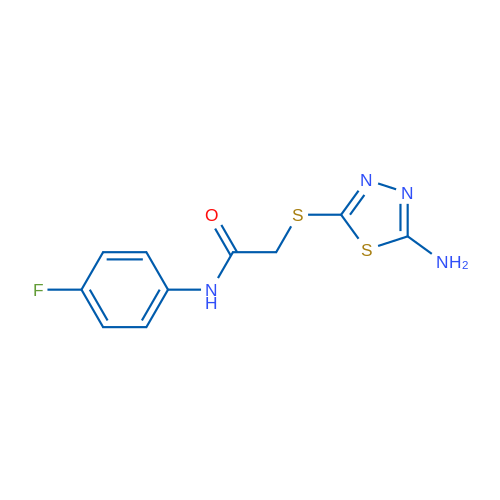 2-((5-Amino-1,3,4-thiadiazol-2-yl)thio)-N-(4-fluorophenyl)acetamide 10mg