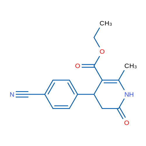 Ethyl 4-(4-cyanophenyl)-2-methyl-6-oxo-1,4,5,6-tetrahydropyridine-3-carboxylate 1g