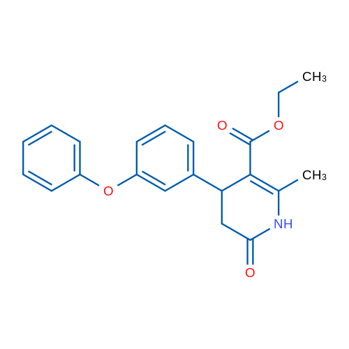 Ethyl 2-methyl-6-oxo-4-(3-phenoxyphenyl)-1,4,5,6-tetrahydropyridine-3-carboxylate 1g