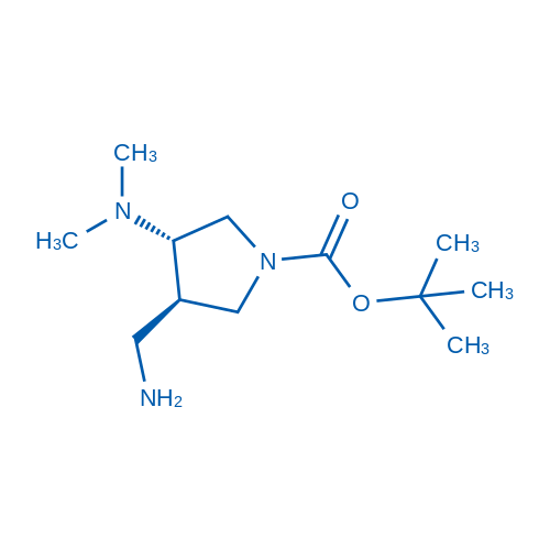 tert-Butyl (3R,4S)-3-(aminomethyl)-4-(dimethylamino)pyrrolidine-1-carboxylate 100mg