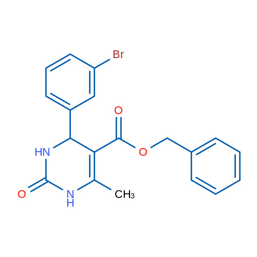 Benzyl 4-(3-bromophenyl)-6-methyl-2-oxo-1,2,3,4-tetrahydropyrimidine-5-carboxylate 1g