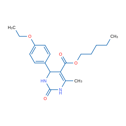 Pentyl 4-(4-ethoxyphenyl)-6-methyl-2-oxo-1,2,3,4-tetrahydropyrimidine-5-carboxylate 1g