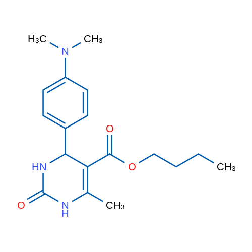 Butyl 4-(4-(dimethylamino)phenyl)-6-methyl-2-oxo-1,2,3,4-tetrahydropyrimidine-5-carboxylate 1g