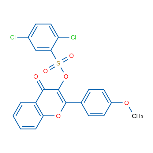 2-(4-Methoxyphenyl)-4-oxo-4H-chromen-3-yl 2,5-dichlorobenzene-1-sulfonate 1g