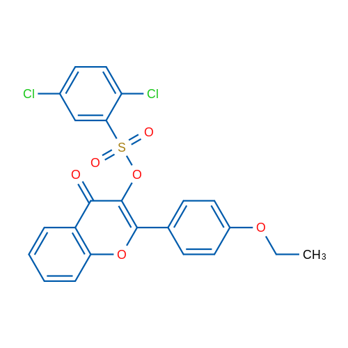 2-(4-Ethoxyphenyl)-4-oxo-4H-chromen-3-yl 2,5-dichlorobenzene-1-sulfonate 1g