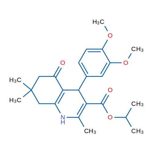 Isopropyl 4-(3,4-dimethoxyphenyl)-2,7,7-trimethyl-5-oxo-1,4,5,6,7,8-hexahydroquinoline-3-carboxylate 1g